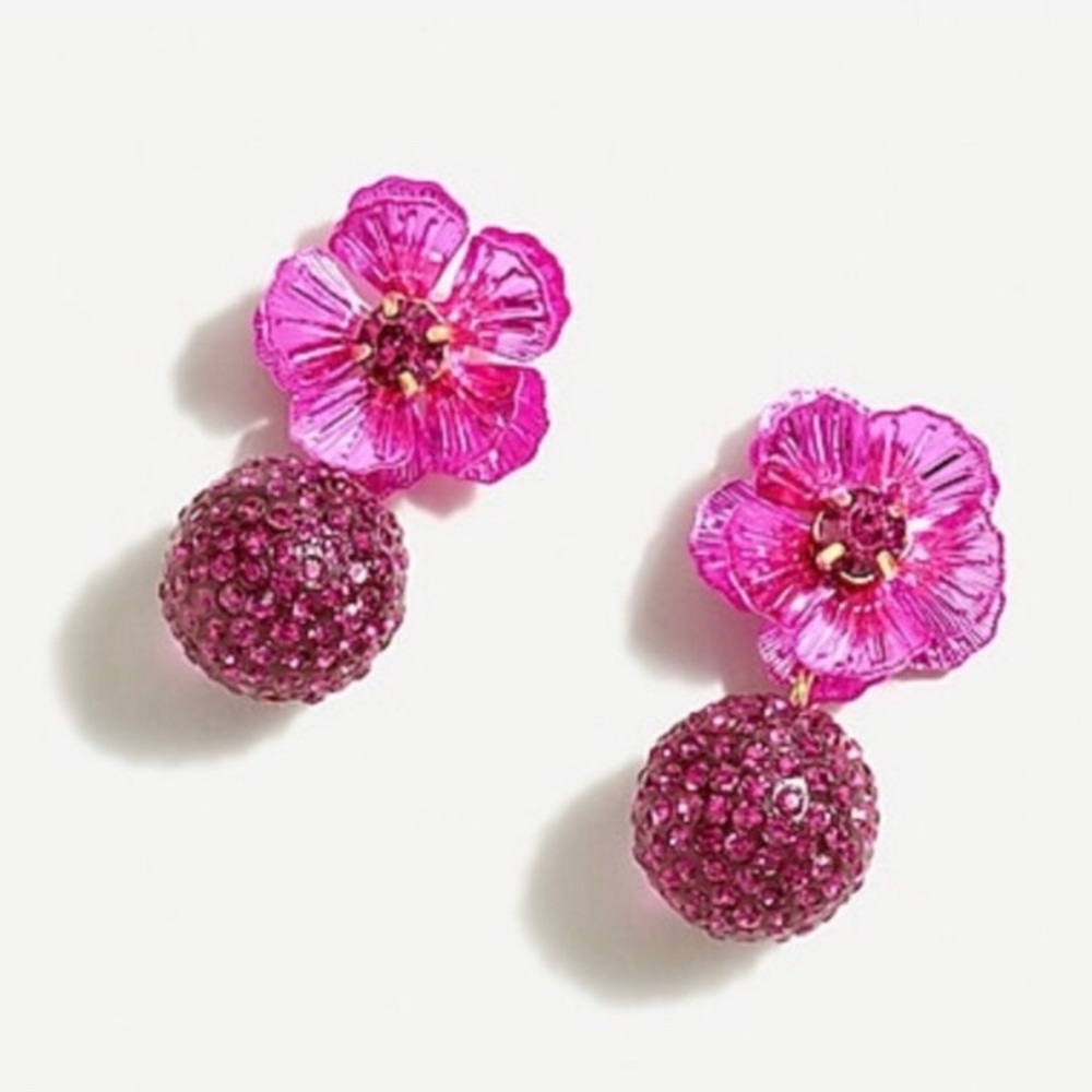 NWT‎ J. Crew Women's Tropical Pavé Drop Earrings